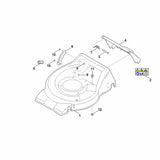 STIHL 6350-700-8518 Gehäuse positie 1 technische tekening