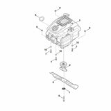 STIHL 6350-011-1814 EVC 200.4 (EVC200-0009) positie 3 technische tekening