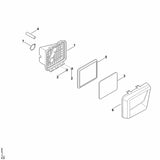 STIHL 0004-124-3602 Filterdeckel positie 6 technische tekening