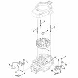 STIHL 0004-951-9736 Schraube positie 1 technische tekening
