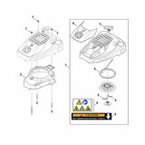 STIHL 0000-082-0446 Abdeckung (Startsystem) positie 1 technische tekening