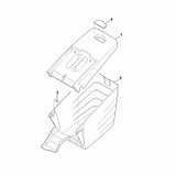 STIHL 6340-760-2101 Grasfangkorboberteil positie 1 technische tekening