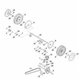 STIHL 6340-704-2101 Keilriemen positie 11 technische tekening