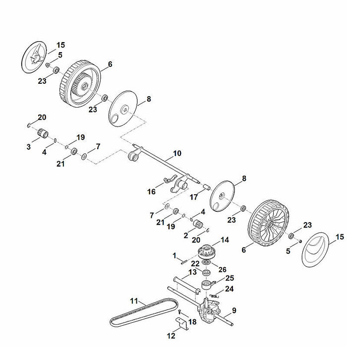STIHL 6340-704-2700 Halter positie 12 technische tekening