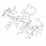 STIHL 6340-440-3001 Kabelbaum positie 23 technische tekening