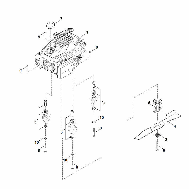 STIHL 6361-967-1501 Typenschild RM 3 RT positie 7 technische tekening