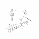 STIHL 0004-034-0100 Sicherungsring positie 8 technische tekening