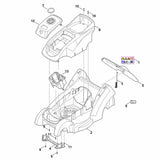 STIHL 6320-967-1515 Typenschild RMA 239 positie 7 technische tekening