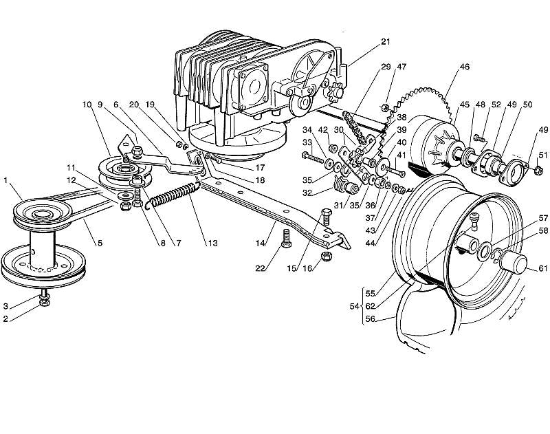 STIHL 6151-704-2120 Keilriemen positie 5 technische tekening