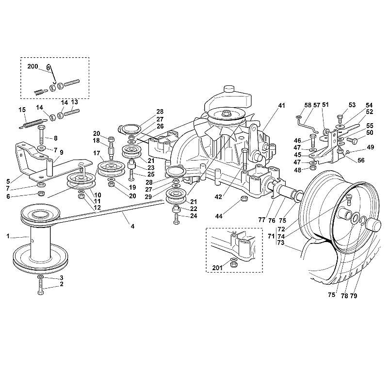 STIHL 6151-704-3940 Feder positie 200 technische tekening