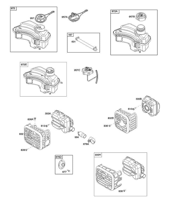 STIHL 0003-000-2783 591947 TANK, KRAFTSTOFF positie -1 technische tekening