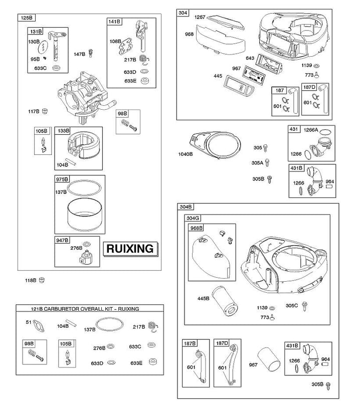 STIHL 0003-000-1498 697015 FILTER, VORREINIGER positie 967 technische tekening