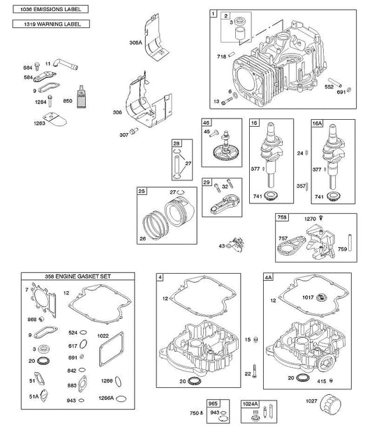 STIHL 0003-000-2369 796584 DICHTUNG, ZYLINDERKOPF positie 7 technische tekening