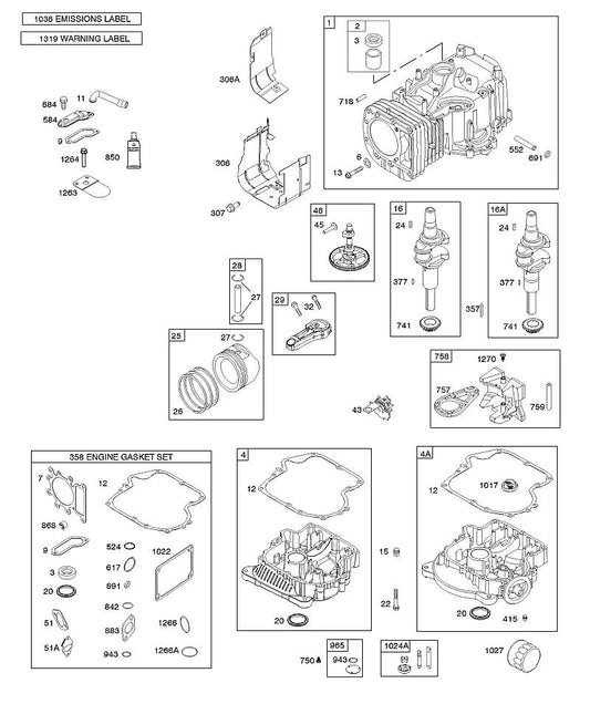 STIHL 0003-000-1496 696854 FILTER, Öl positie 1027 technische tekening