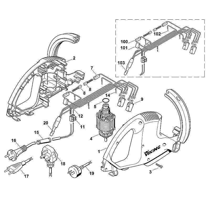STIHL 6010-600-2605 Bürstenhalter rechts positie 7 technische tekening