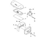 STIHL 0001-124-1500 Vorfilter positie 2 technische tekening