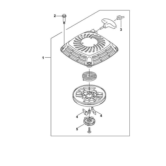 STIHL 0001-951-6500 Schaftschraube positie 2 technische tekening