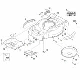 STIHL 6383-706-7300 Schutzleiste positie 7 technische tekening