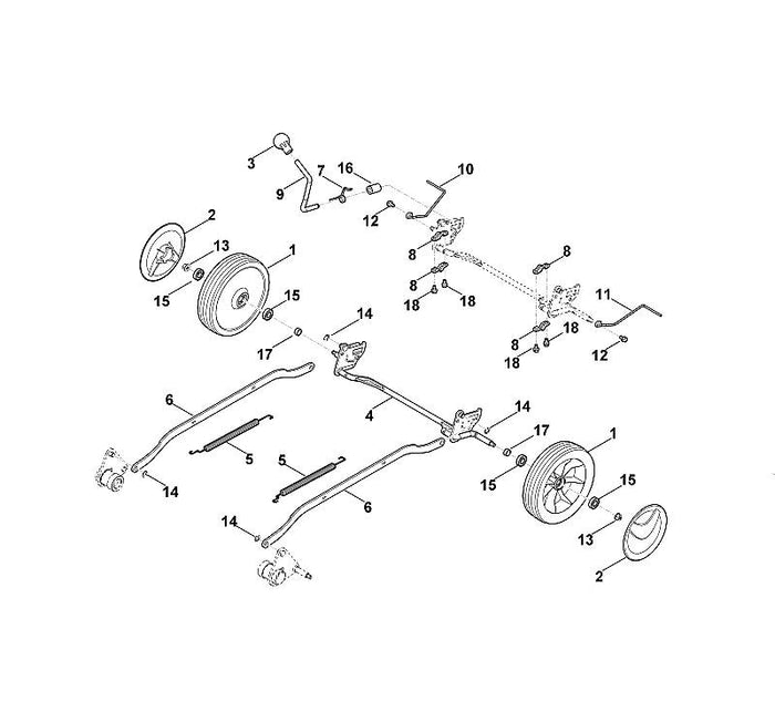 STIHL 6383-764-1200 Abstreifer rechts positie 10 technische tekening