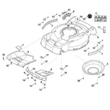 STIHL 6383-706-0700 Abdeckung positie 5 technische tekening