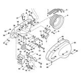 STIHL 9471-435-0870 Passfeder B3/16"SQx40mm positie 29 technische tekening