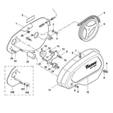 STIHL 9134-381-1740 Gewindestift M8x10 positie 16 technische tekening