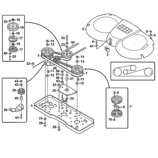 STIHL 9214-320-1400 Sichermutter M12 positie 14 technische tekening
