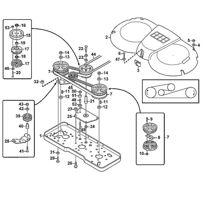 STIHL 9214-320-1400 Sichermutter M12 positie 14 technische tekening
