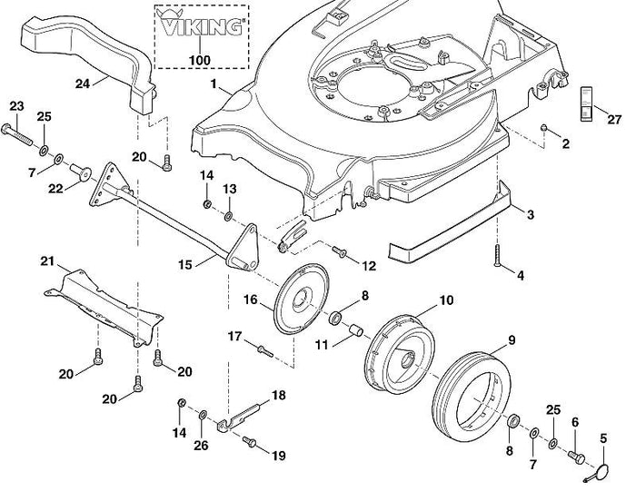 STIHL 9064-318-1830 Senkschraube M8x25 positie 12 technische tekening