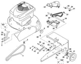 STIHL 9530-003-0001 Flanschlager Ø12 positie 15 technische tekening