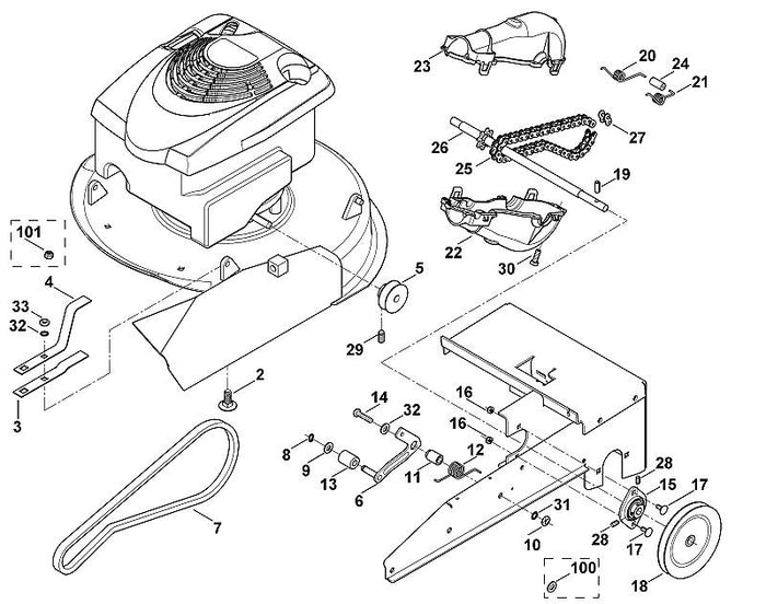 STIHL 6380-764-2800 Distanzhülse positie 11 technische tekening