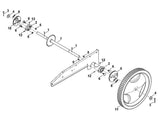 STIHL 6380-764-2400 Druckfeder positie 8 technische tekening