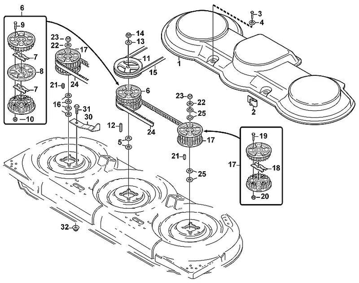 STIHL 9008-318-1320 Sechskantschraube M6x20 positie 3 technische tekening