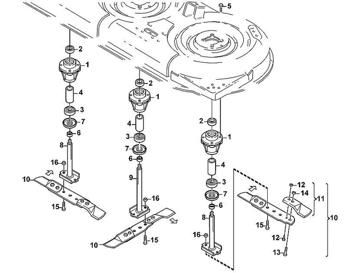 STIHL 9503-003-8325 Kugellager 6303-2RSX positie 3 technische tekening