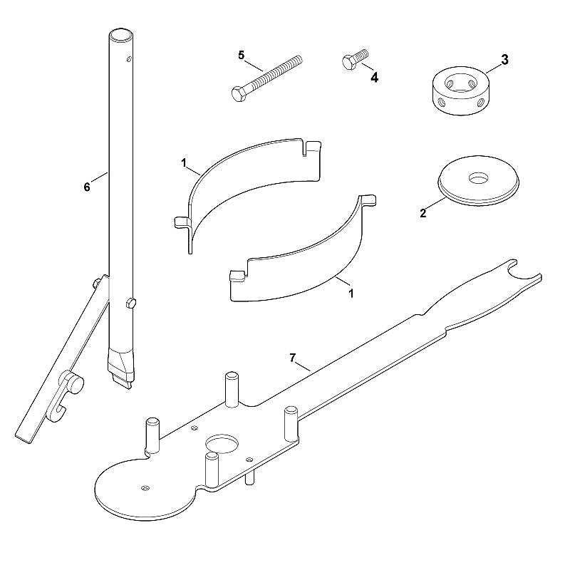 STIHL 0000-890-6500 Demontagewerkzeug positie 3 technische tekening