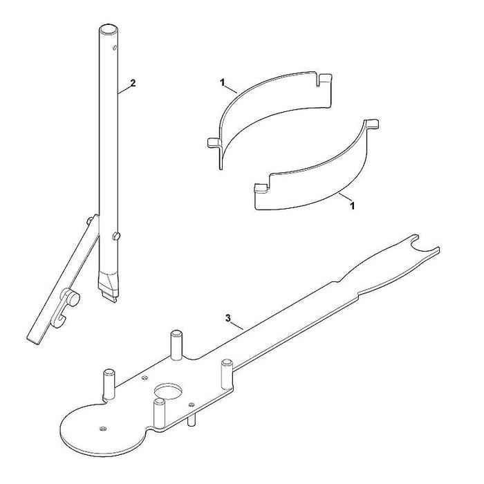 STIHL 6375-890-8800 Spannwerkzeug positie 2 technische tekening