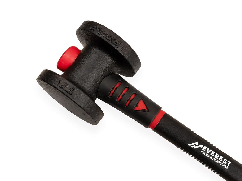 Everest Pfahlhammer / Vorschlaghammer - 5,4 kg - mit 90 cm Fiberglasstiel Detailansicht