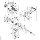STIHL FA014301402 Elektronikmodul positie 4 technische tekening