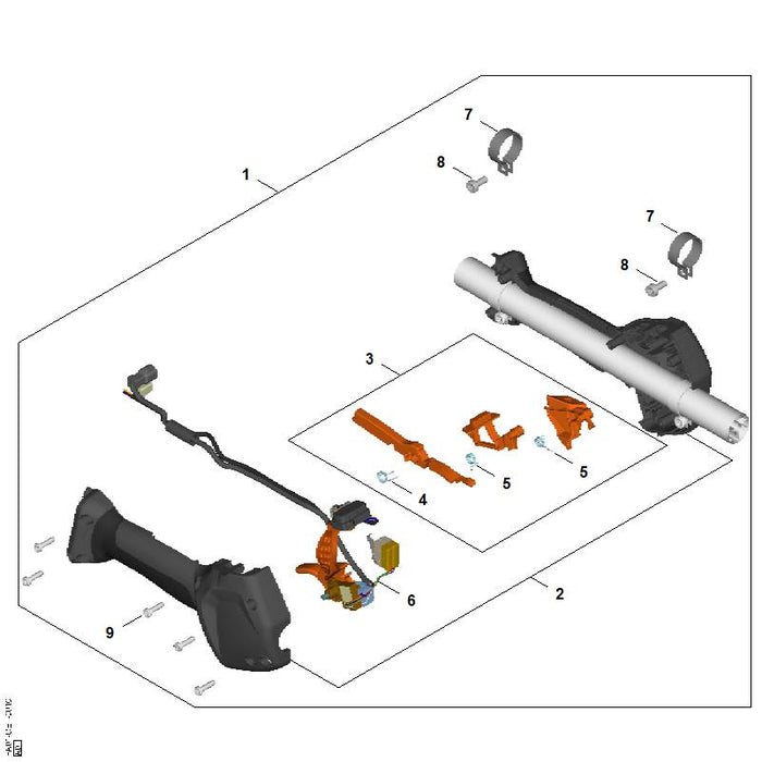 STIHL FA031824504 Schenkelfeder positie 5 technische tekening