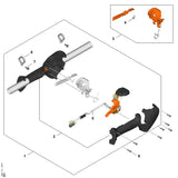 STIHL FA014403024 Kabelbaum positie 5 technische tekening