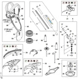 STIHL FA017173000 Transportschutz positie 44 technische tekening