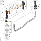 STIHL FA034403002 Kabelbaum positie 12 technische tekening