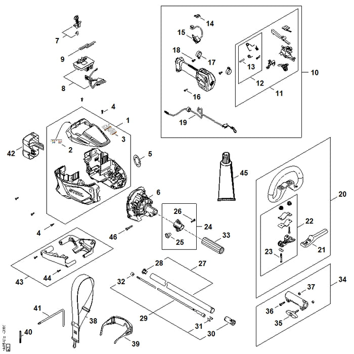 STIHL FA089677220 Warnhinweis Piktogramm  KMA 80 EU positie 2 technische tekening