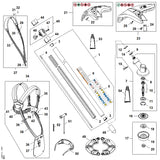 STIHL FA087107105 Schaft positie 1 technische tekening