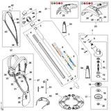 STIHL FA087107155 Schaft positie 1 technische tekening