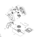STIHL FA106000800 Motorgehäuse positie 2 technische tekening