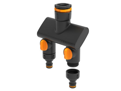 FISKARS Hahnanschluss 2-Wege-Wasserverteiler On/Off