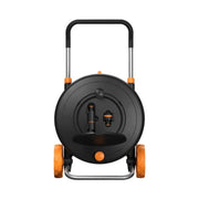 Fiskars Schlauchaufroller M mit Rädern. inkl. 20 m Gartenschlauch