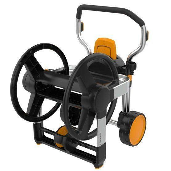 Fiskars Schlauchaufroller Manual XL mit Radern. exkl. Gartenschlauch