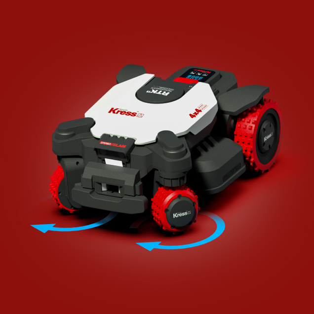 Kress Mähroboter KR283E - Kabellos & 4x4